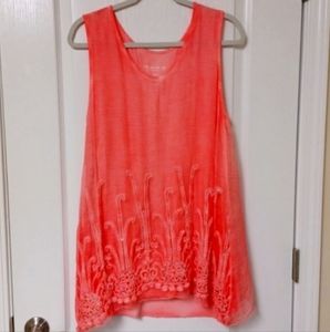 Soft Surroundings Silk Romance Top Soutache Silk Tank Style # 28002 Size Medium